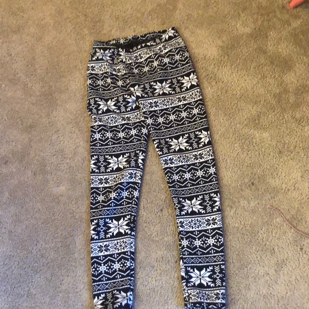 Cozy fleece lined leggings
